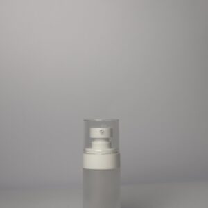 Umbrella Lotion Pump White – With 30ML Frosted Bottle